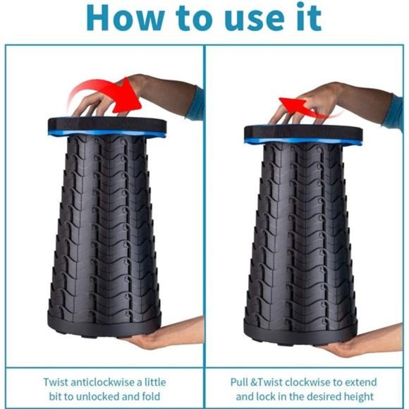 Upgraded Folding Stool Lightweight Yet More Sturdy with Load Capacity 400lbs - Picture 6 of 7